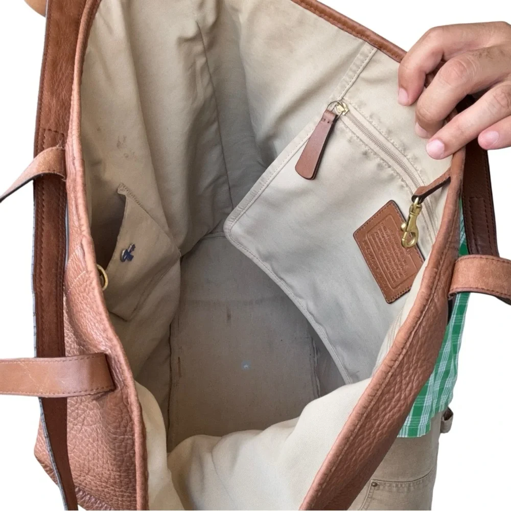 Brown Leather Men's Bag - Picture 11 of 13